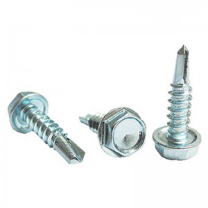 Washer Hexagon Self Drill Screw Steel Zinc Plated