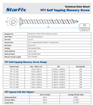 Premium Frame Screw