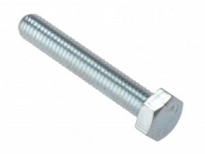 Hex Set Screw Full Thread 8.8gr Carbon Steel Zinc